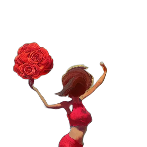 dress, flower, hat, crown transparent PNG cut-out