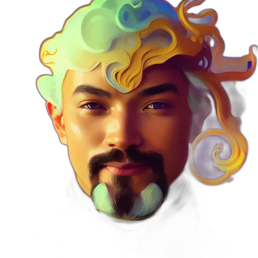 face, dragon, hair, crown transparent PNG cut-out