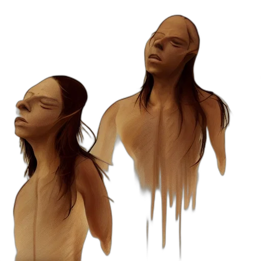 hair, creature, face, mask transparent PNG cut-out