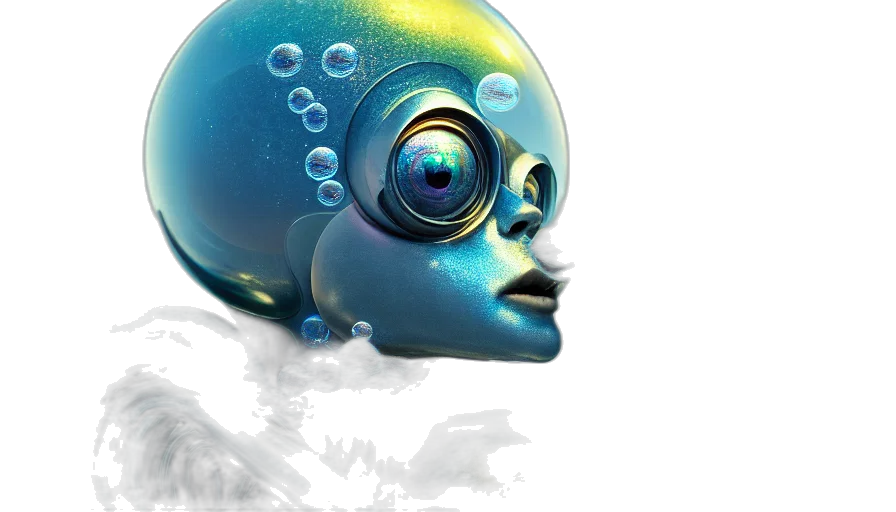 robot, mask, face, creature transparent PNG cut-out