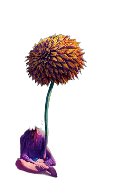 flower, crown, staff, umbrella transparent PNG cut-out