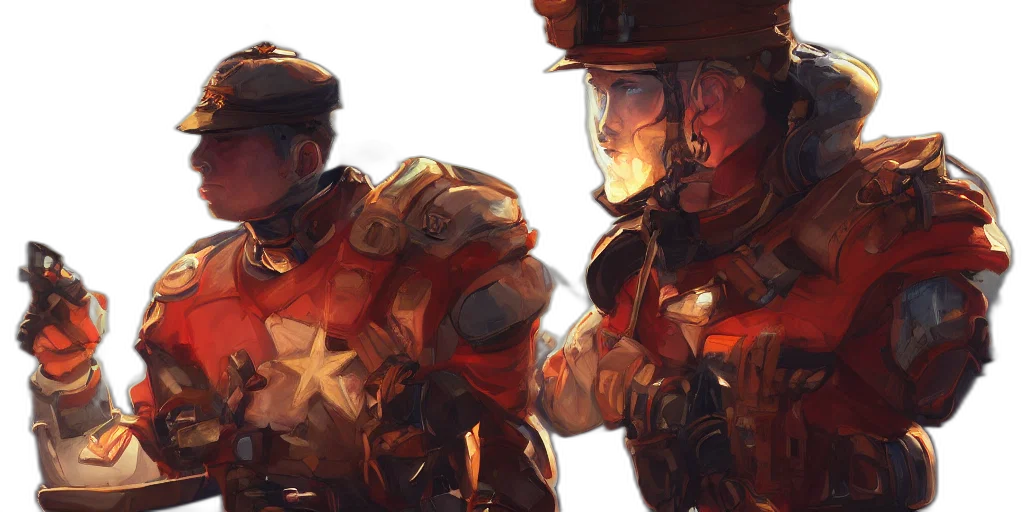 concept art, watercolor, comic book art, fantasy art transparent PNG cut-out