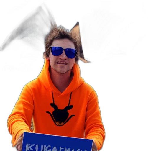 animal, jacket, staff, portrait transparent PNG cut-out