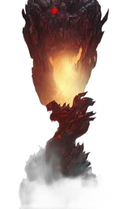 dragon, sword, mask, crown transparent PNG cut-out