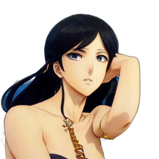 jewelry, staff, face, dress transparent PNG cut-out