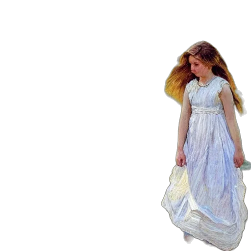 dress, hair, 3d render, photorealistic transparent PNG cut-out
