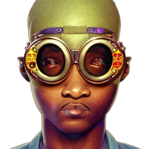 mask, face, robot, concept art transparent PNG cut-out