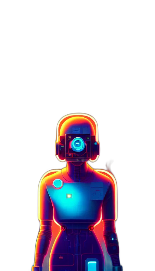 robot, mask, face, creature transparent PNG cut-out