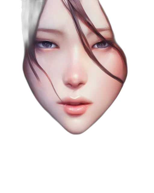 face, mask, creature, hair transparent PNG cut-out
