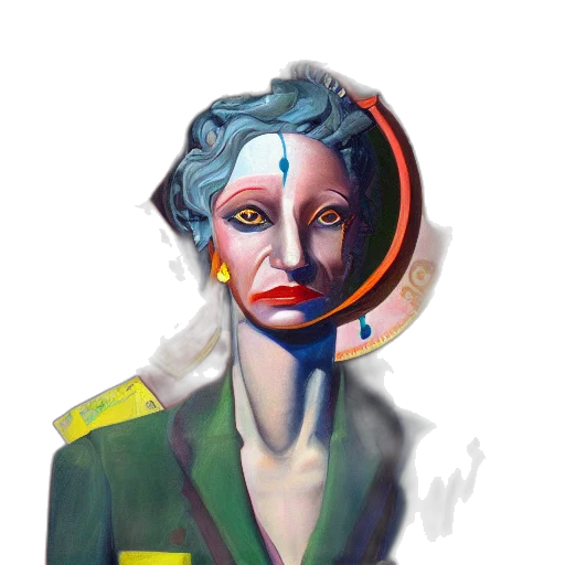 face, mask, jacket, staff transparent PNG cut-out