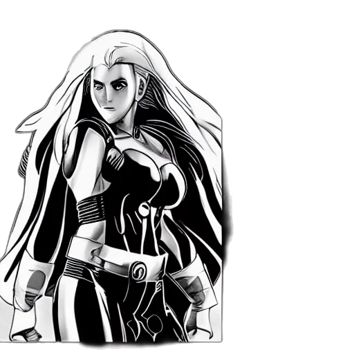 comic book art, concept art, cartoon, fantasy art transparent PNG cut-out
