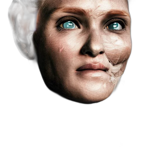 face, mask, robot, creature transparent PNG cut-out