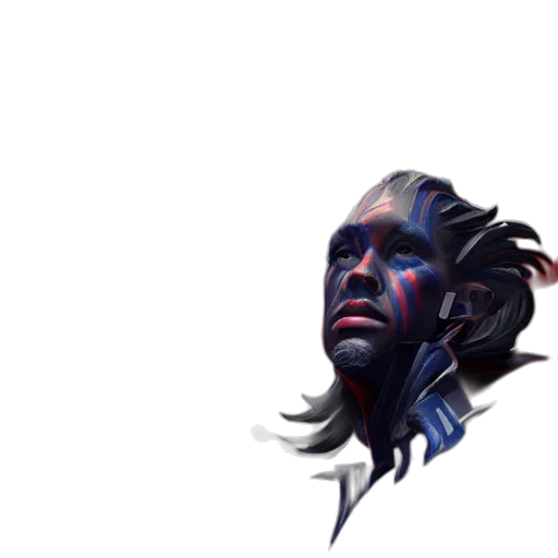 face, mask, creature, staff transparent PNG cut-out