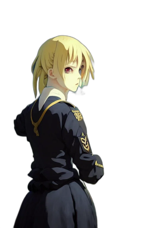 jacket, staff, sword, dress transparent PNG cut-out