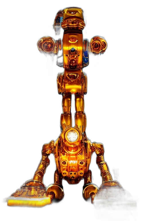 robot, animal, weapon, staff transparent PNG cut-out