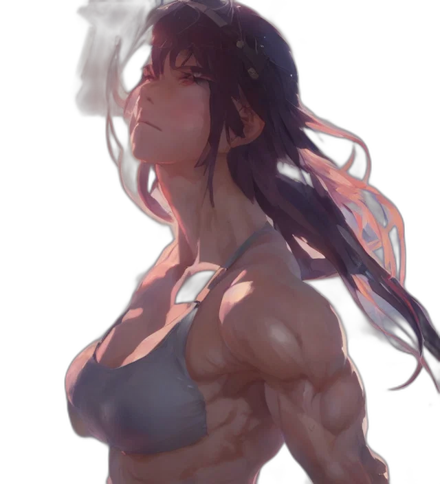 weapon, dress, face, concept art transparent PNG cut-out