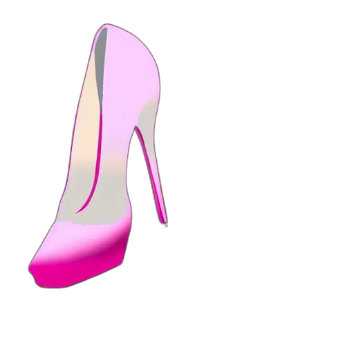 shoes, 3d render, photorealistic, cartoon transparent PNG cut-out