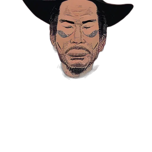 hat, mask, face, staff transparent PNG cut-out