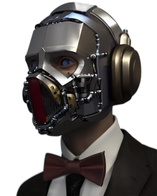 mask, robot, face, concept art transparent PNG cut-out