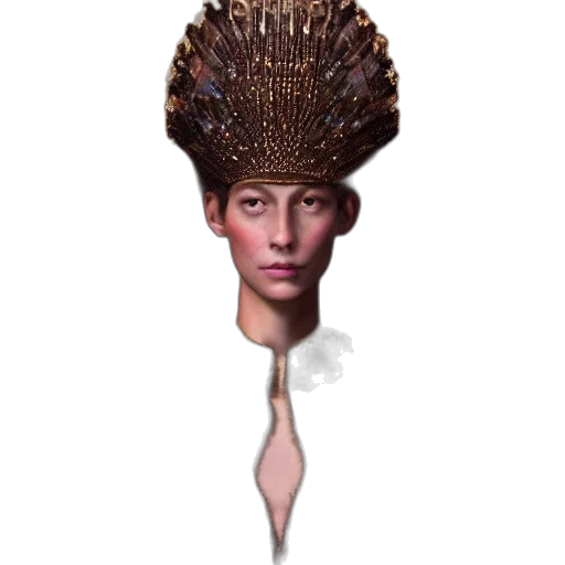 hat, crown, face, staff transparent PNG cut-out