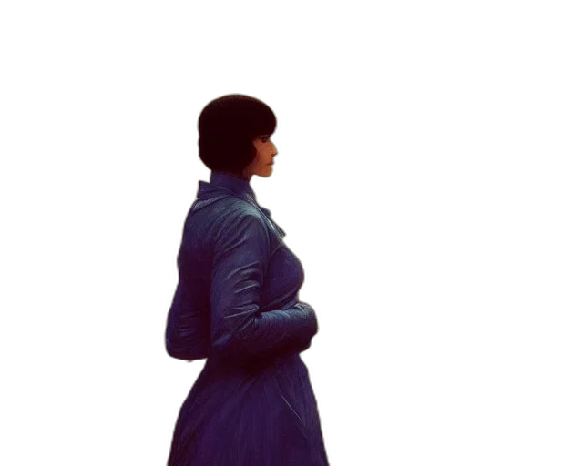 dress, jacket, staff, umbrella transparent PNG cut-out