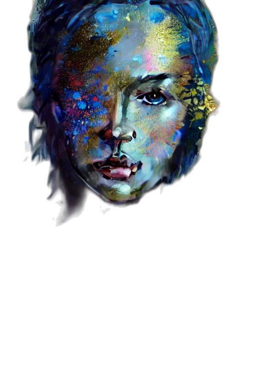 face, mask, crown, robot transparent PNG cut-out