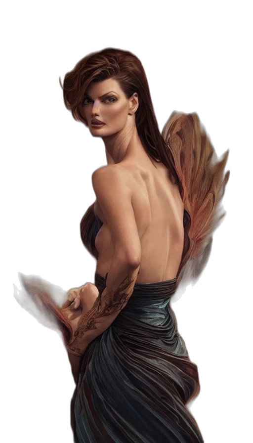 dress, fantasy art, concept art, photorealistic transparent PNG cut-out