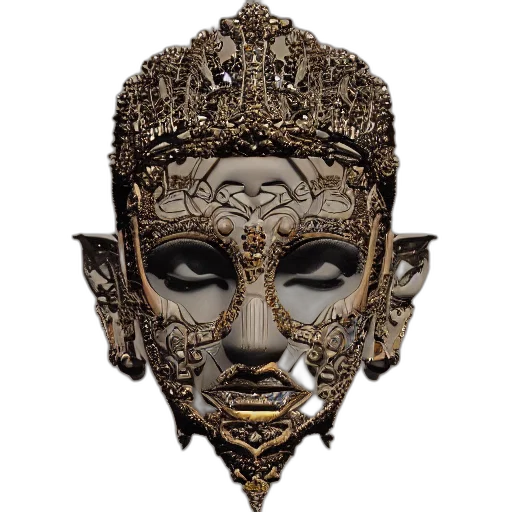 mask, crown, face, jewelry transparent PNG cut-out