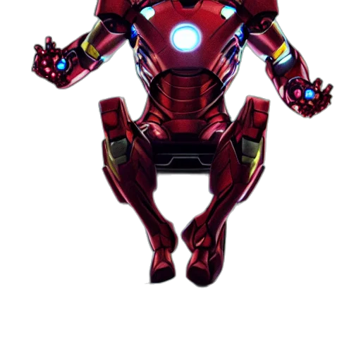 robot, comic book art, concept art, 3d render transparent PNG cut-out