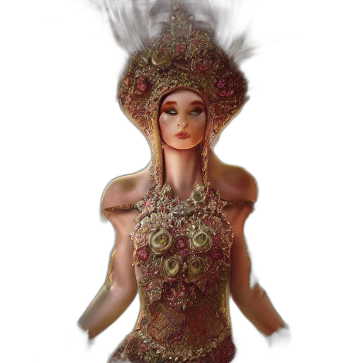 crown, dress, jewelry, mask transparent PNG cut-out