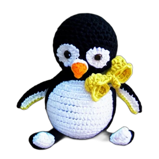 3d render, pixel art, monochrome, crocheted transparent PNG cut-out