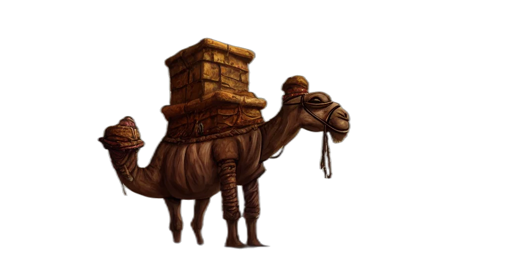 animal, dragon, hat, staff transparent PNG cut-out