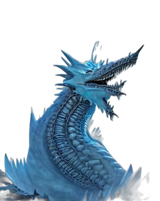 dragon, creature, staff, weapon transparent PNG cut-out