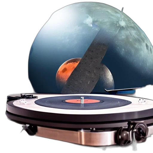 vaporwave, outer space, realistic, matte transparent PNG cut-out