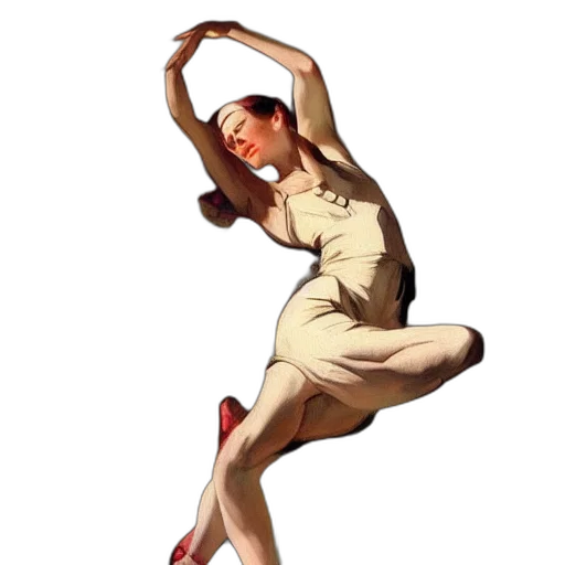 dress, shoes, staff, photorealistic transparent PNG cut-out