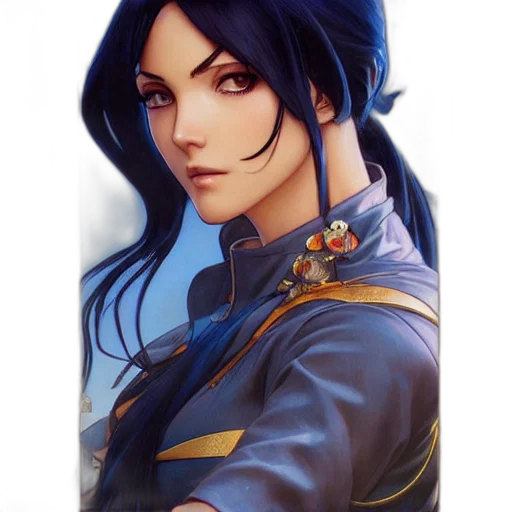 staff, face, jacket, sword transparent PNG cut-out