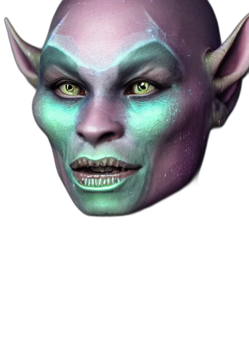 face, mask, creature, staff transparent PNG cut-out