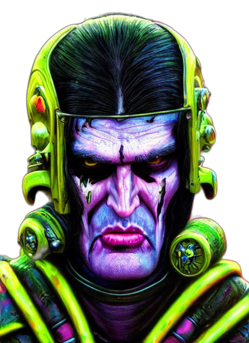 face, robot, concept art, cyberpunk transparent PNG cut-out