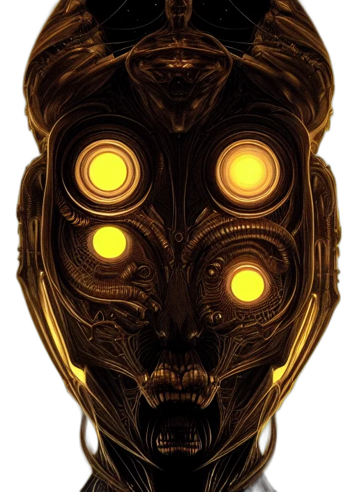 mask, robot, face, creature transparent PNG cut-out