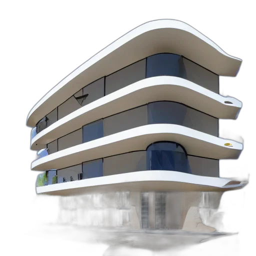 building, 3d render, concept art, photorealistic transparent PNG cut-out