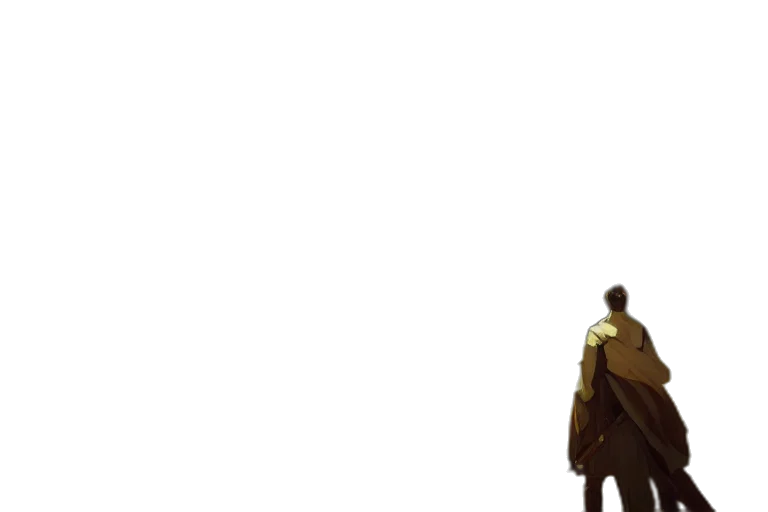 jacket, sword, staff, weapon transparent PNG cut-out