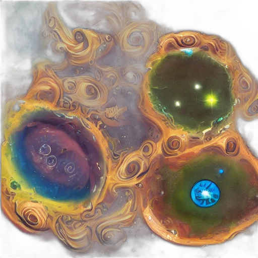 jewelry, concept art, fantasy art, outer space transparent PNG cut-out