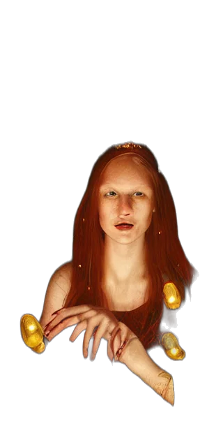 jewelry, dress, face, crown transparent PNG cut-out