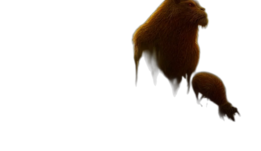 animal, creature, hair, concept art transparent PNG cut-out