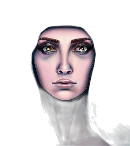 face, mask, robot, creature transparent PNG cut-out