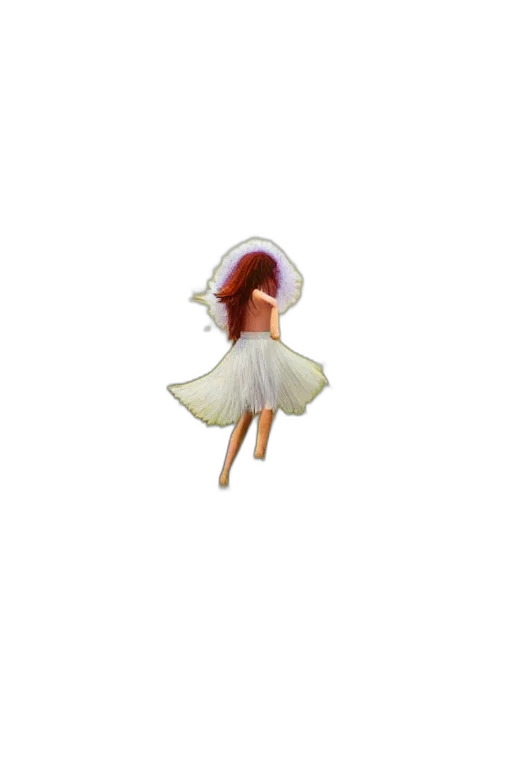 dress, hair, hat, creature transparent PNG cut-out