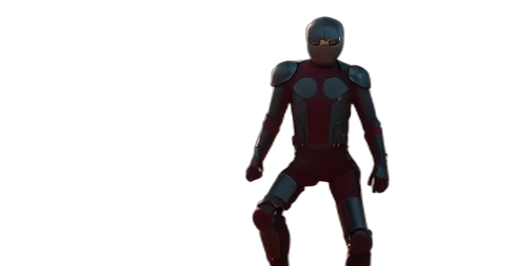 robot, mask, 3d render, concept art transparent PNG cut-out