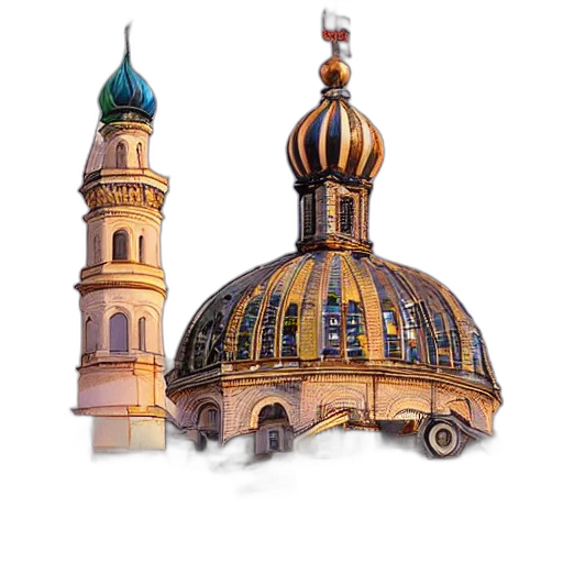 building, jewelry, 3d render, concept art transparent PNG cut-out