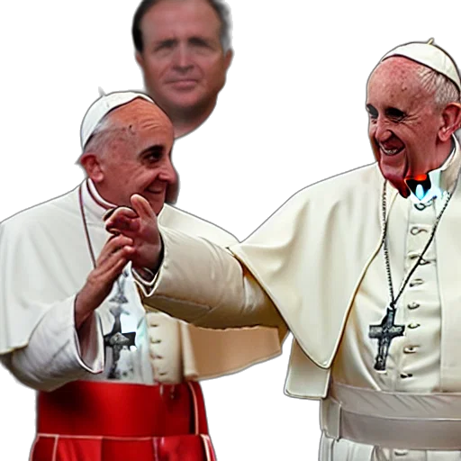 3d render, concept art, pope, headache transparent PNG cut-out