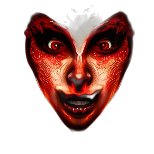 mask, face, creature, concept art transparent PNG cut-out